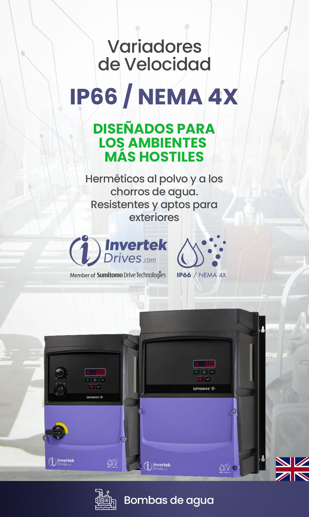 IP66 bombas de agua Story