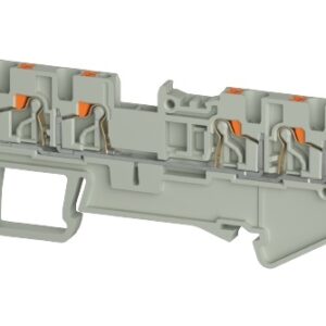 BORNE DE 4 CONDUCTORES, Push-In, 1.5mm², (0.14-1.5mm² / 26-14 AWG), 17.5A, 500V | WTPN 1.5 D2/2