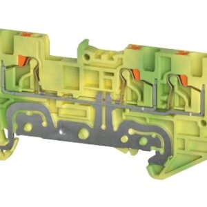 Borne de Tierra, WTPN 1.5 D1/2 PE, Push-In, 1.5 mm², 500V, 0.14mm²-1.5mm² (26-14 AWG), pisos 1, Multiconductor