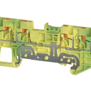 Borne de Tierra, WTPN 1.5 D2/2 PE, Push-In, 1.5 mm², 500V, 0.14mm²-1.5mm² (26-14 AWG), pisos 1, Multiconductor