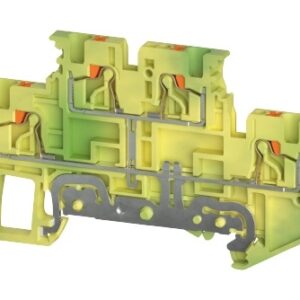 Borne de Tierra, WTPN 1.5 E PE, Push-In, 1.5 mm², 500V, 0.14mm²-1.5mm² (26-14 AWG), pisos 2, Multipiso