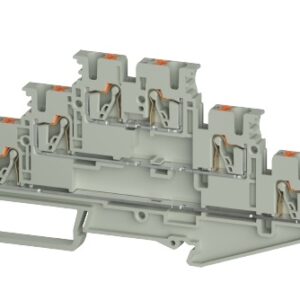 Borne de Paso,  WTPN 2.5 E3, Push-In, 2.5 mm², 500V, 0.14mm²-2.5mm² (26-12 AWG), pisos 3, Multipiso