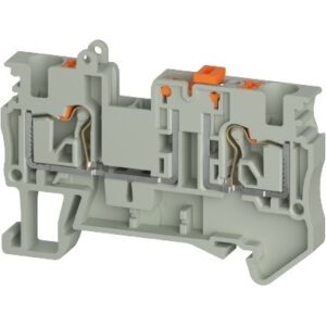 Borne de Paso, WTPN 4 TKM, Push-In, 4 mm², 20A, 500V, 0.2mm²-4mm² (24-10 AWG), pisos 1, Seccionable por cuchilla