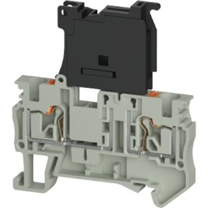 Borne de Paso, WTPN 4 FSI 5X20, Push-In, 4 mm², 6.3A, 400V, 0.2mm²-4mm² (24-10 AWG), pisos 1, Portafusible