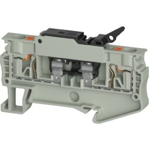 Borne de Paso, WTPN 4 FSIL24 5X20, Push-In, 4 mm², 6.3A, 24V, 0.2mm²-4mm² (24-10 AWG), pisos 1, Portafusible
