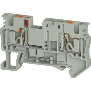 Borne de Paso, WTPN 4 FSI24, Push-In, 4 mm², 10A, 24V, 0.2mm²-4mm² (24-10 AWG), pisos 1, Portafusible