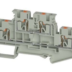 BORNE DE 2 PISOS, Push-In, 4mm², (0.2-4mm² / 24-10 AWG), 28A, 500V | WTPN 4 E