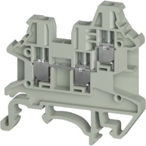 BORNE DE 3 CONDUCTORES, Tornillo, nominal 2.5mm², (0.14-2.5mm² / 22-12 AWG), 24A, 1000V | WTN 2.5 D1/2