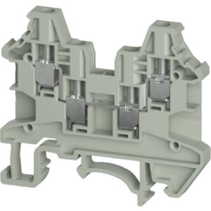 BORNE DE 4 CONDUCTORES, Tornillo, nominal 2.5mm², (0.14-2.5mm² / 22-12 AWG), 24A, 1000V | WTN 2.5 D2/2