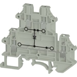 BORNE ESPECIAL DE 2 PISOS, Tornillo, nominal 2.5mm², (0.34-2.5mm² / 22-12 AWG), 0.5A, 250V | WTN 2.5 E D02