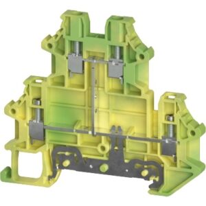 BORNE DE TIERRA DE 2 PISOS, Tornillo, nominal 2.5mm², (0.34-2.5mm² / 22-12 AWG), 800V | WTN 2.5 E PE