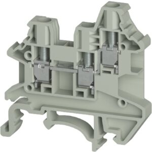 BORNE DE 3 CONDUCTORES, Tornillo, nominal 4mm², (0.14-4mm² / 22-10 AWG), 32A, 800V | WTN 4 D1/2