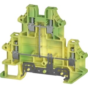 BORNE DE TIERRA DE 2 PISOS, Tornillo, nominal 4mm², (0.34-4mm² / 22-10 AWG), 800V | WTN 4 E PE