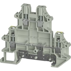 BORNE DE TIERRA DE 2 PISOS, Tornillo, nominal 4mm², (0.34-4mm² / 22-10 AWG), 32A, 800V | WTN 4 EL PE