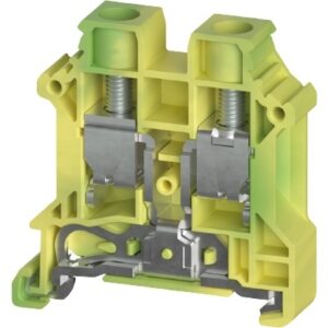 BORNE DE TIERRA, Tornillo, 10mm², (0.5-10mm² / 20-6 AWG), 1000V | WTN 10 PE