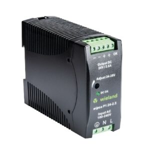 FUENTE DE ALIMENTACIÓN, 1F, 85-264VAC, 24VDC, 2.5A, 60W, OVP 33V, (-40...71°C) | WIPOS P1 24-2.5