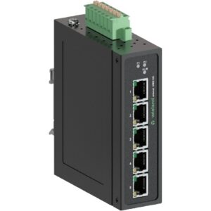 SWITCH INDUSTRIAL, No administrable, 5x RJ45 10/100/1000 Mbit/s, IP30, (-40...70°C) | WIENET UMS 5G