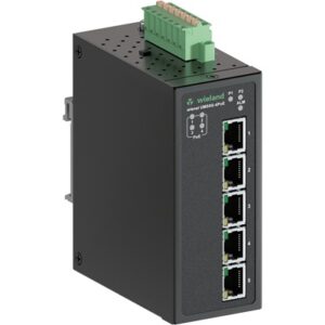 SWITCH INDUSTRIAL, No administrable, 5x RJ45 10/100/1000 Mbit/s, 4x PoE, IP30, (-40...70°C) | WIENET UMS 5G-4PoE
