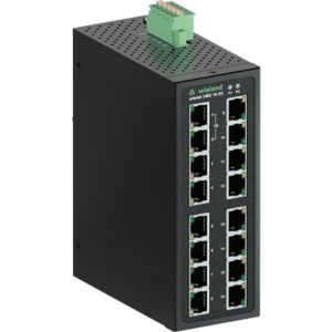SWITCH INDUSTRIAL, No administrable, 2x RJ45 10/100/1000 Mbit/s, 14x 10/100 Mbit/s, IP30, (-10...60°C) | WIENET UMS 16-2G