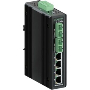 SWITCH INDUSTRIAL, No administrable, 4x RJ45 10/100 Mbit/s, 2x Fibra MultiModo SC, IP30, (-10...60°C) | WIENET UMS 4-C-2SC-FM