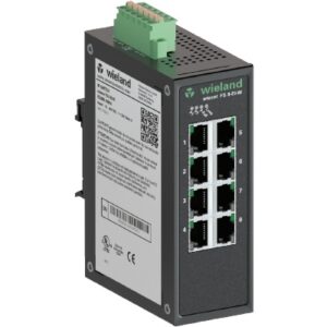 SWITCH INDUSTRIAL, Administrable, soporte Ethernet-IP, 8x RJ45 10/100 Mbit/s, IP30, (-40...75°C) | WIENET FS 8-EI-W