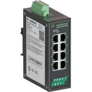 SWITCH INDUSTRIAL, Administrable, soporte PROFINET, Conformance Class B, 8x RJ45 10/100 Mbit/s, IP30, (-40...75°C) | WIENET FS 8-PN-W